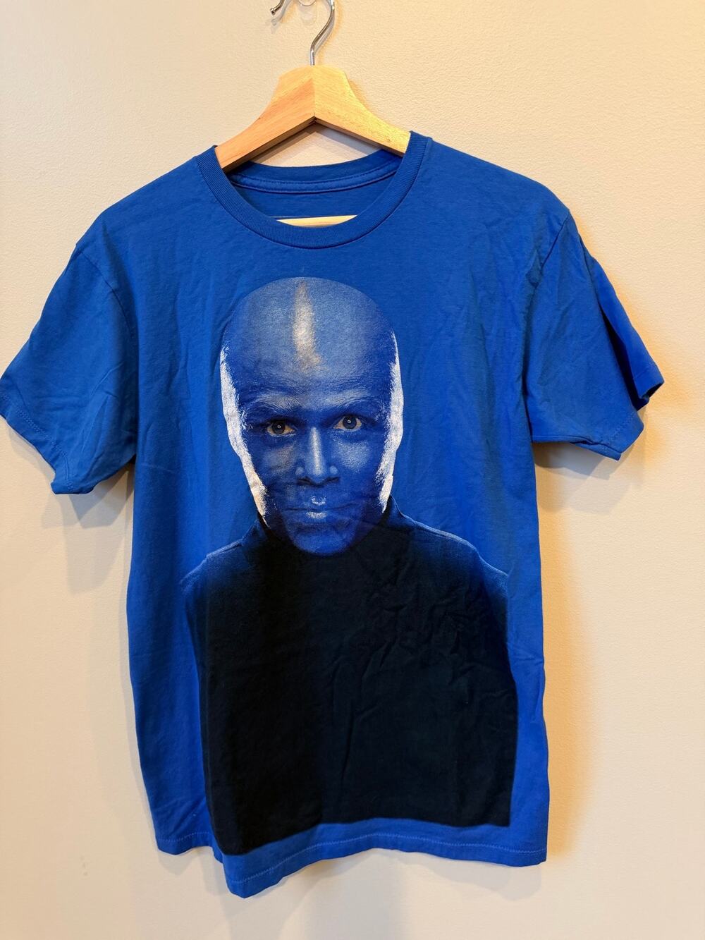 Official Blue Man Group T-Shirt Size M 100% Cotton Las Vegas Performance Art